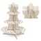 Party Central Club Pack of 12 Brown and White 'I Do' 3-Tier Disposable Cupcake Holders 16"
